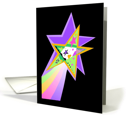 Note Card, Shooting Star,Stars within Stars card (878682)
