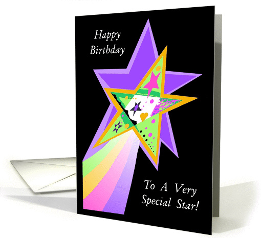 Happy Birthday, Special Shooting Star,Stars within Stars card (878683)