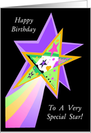 Happy Birthday, Special Shooting Star,Stars within Stars card