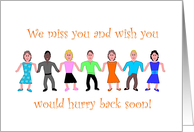 From All of Us, Be Well Soon! for Colleague, Co-worker card