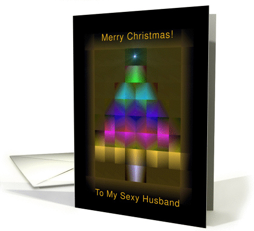 Husband,Merry Christmas,Turn Down the Lights blank inside card