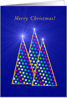 Business to Customers, Holiday Trees Light Up the Night card