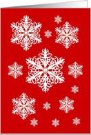 Merry Christmas! A Vision of Snowflakes card