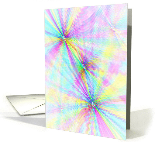 Note Card, Rainbow Swirls, Blank Inside card (899849)