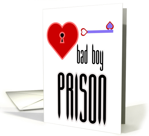 Adult, Sexy ,Valentine For Him, Prison Bars Humor card (900177)