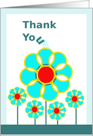 Thank You for the Gift, Raindrops on Flowers card