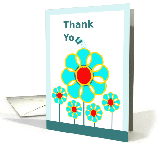 Thank You, Volunteer, Raindrops on Flowers card (904478)