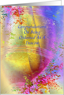 Congratulations, Deacon, Ordination, World of Peace card