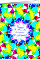 Happy Birthday to Someone Very Special, Kaliedoscope Rainbow card