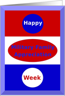 Happy Military Family Appreciation Week card