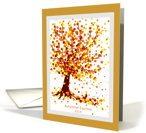 Autumnal Equinox, Maple Tree in Autumn, 2015 card (941922)