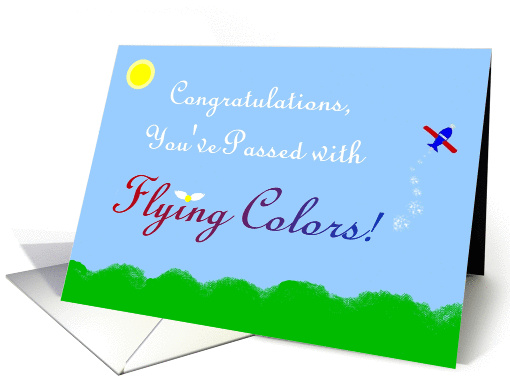 Dean's List Congratulations, Flying Colors card (945465)