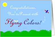 Class Valedictorian, Congratulations, Flying Colors card