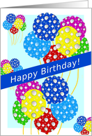 From Couple, Happy Birthday, Fancy Balloons Fly In The Sky - Humor card