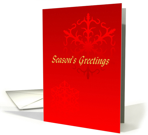 from couple, Season's Greetings, Holidays, Snowflake card (951951)