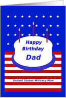 Military, Dad, Happy Birthday! card