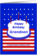 Military, Grandson, Happy Birthday! card