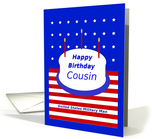 Military, Cousin, Happy Birthday! card (968849)