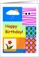 Happy Birthday, Cute Collage, Youthful card