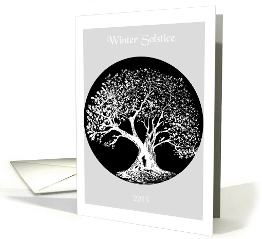 Winter Solstice, 2013, Big Oak Tree card (982099)