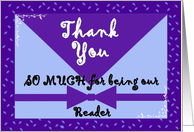 Wedding Thank You - READER card