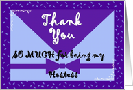 Wedding Thank You - HOSTESS card