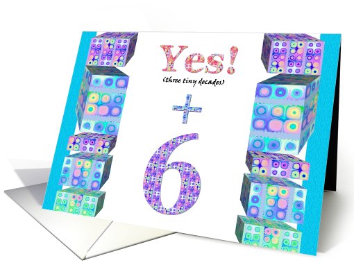 36TH BIRTHDAY - With Colorful Gifts card (428590)