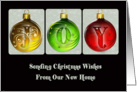 Joy Our New Address Christmas Card