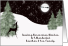 Reindeer Brother and His Family Christmas Card