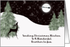 Reindeer Brother In Law Christmas Card
