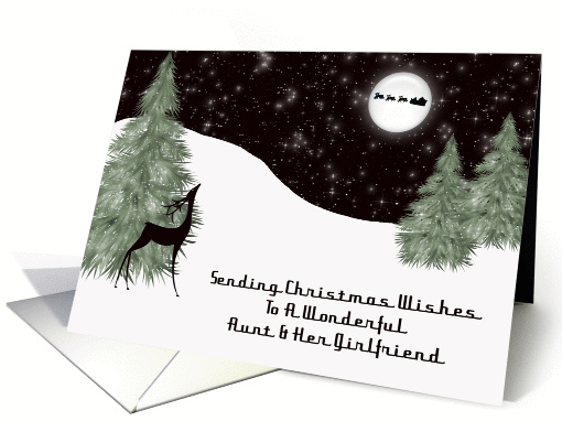 Reindeer Aunt & Her Girlfriend Christmas card (1453346)