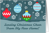 Ornaments My New Address Christmas Card