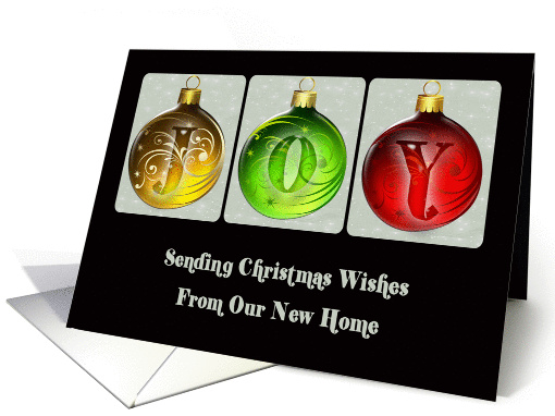 Joy Our New Address Christmas card (1453814)