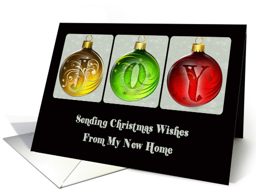 Joy My New Address Christmas card (1453816)