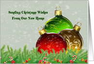 Elegant Our New Address Christmas Card