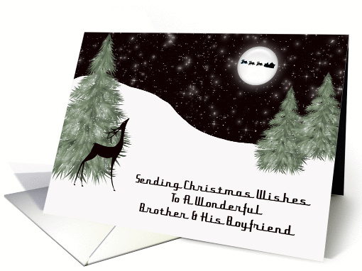 Reindeer Brother and His Boyfriend Christmas card (1454268)