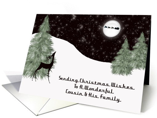 Reindeer Cousin and His Family Christmas card (1455316)