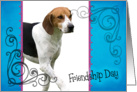 Friendship Day card featuring a Harrier card