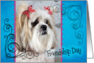 Friendship Day card featuring a Lhasa Apso card