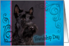 Friendship Day card featuring a Scottish Terrier puppy card