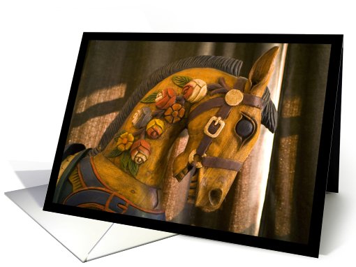 Happy Birthday - Carousel Horse card (511787)