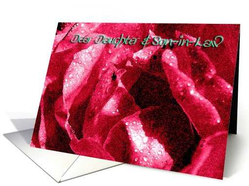 Vow Renewal Rose - Daughter and Son-in-Law card (512573)