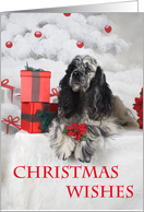 Custom Christmas Card - featuring Cocker Spaniel card