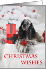 Custom Christmas Card - featuring Cocker Spaniel card