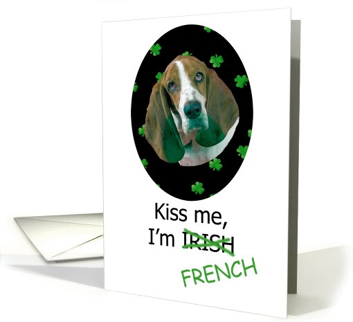 St. Patricks Card - Kiss Me, I'm Irish (French) -... (575927)