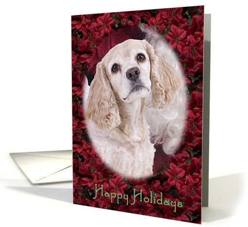Happy Holidays - featuring an American Cocker Spaniel... (735899)