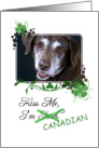 Kiss Me, I’m Irish (Canadian)! - St Patrick’s Day card