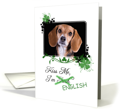 Kiss Me, I'm Irish (English)! - St Patrick's Day card (772236)