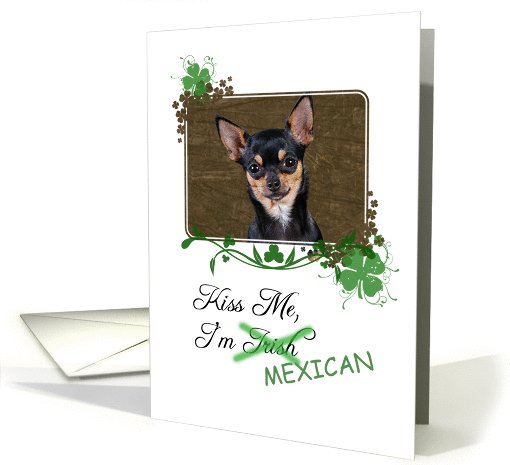 Kiss Me, I'm Irish (Mexican)! - St Patrick's Day card (772240)