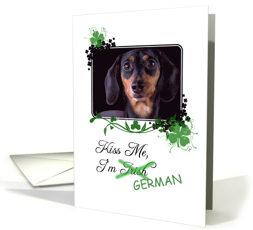 Kiss Me, I'm Irish (German)! - St Patrick's Day card (772248)